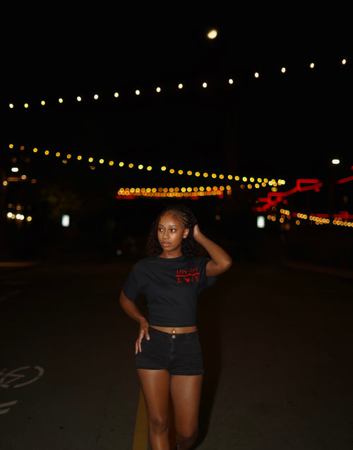 🖤❤️ No Love Lost Tee — Black / Red