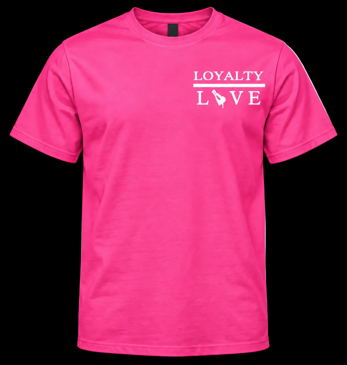 💗🤍 Pretty but Heartless Tee — Pink / White