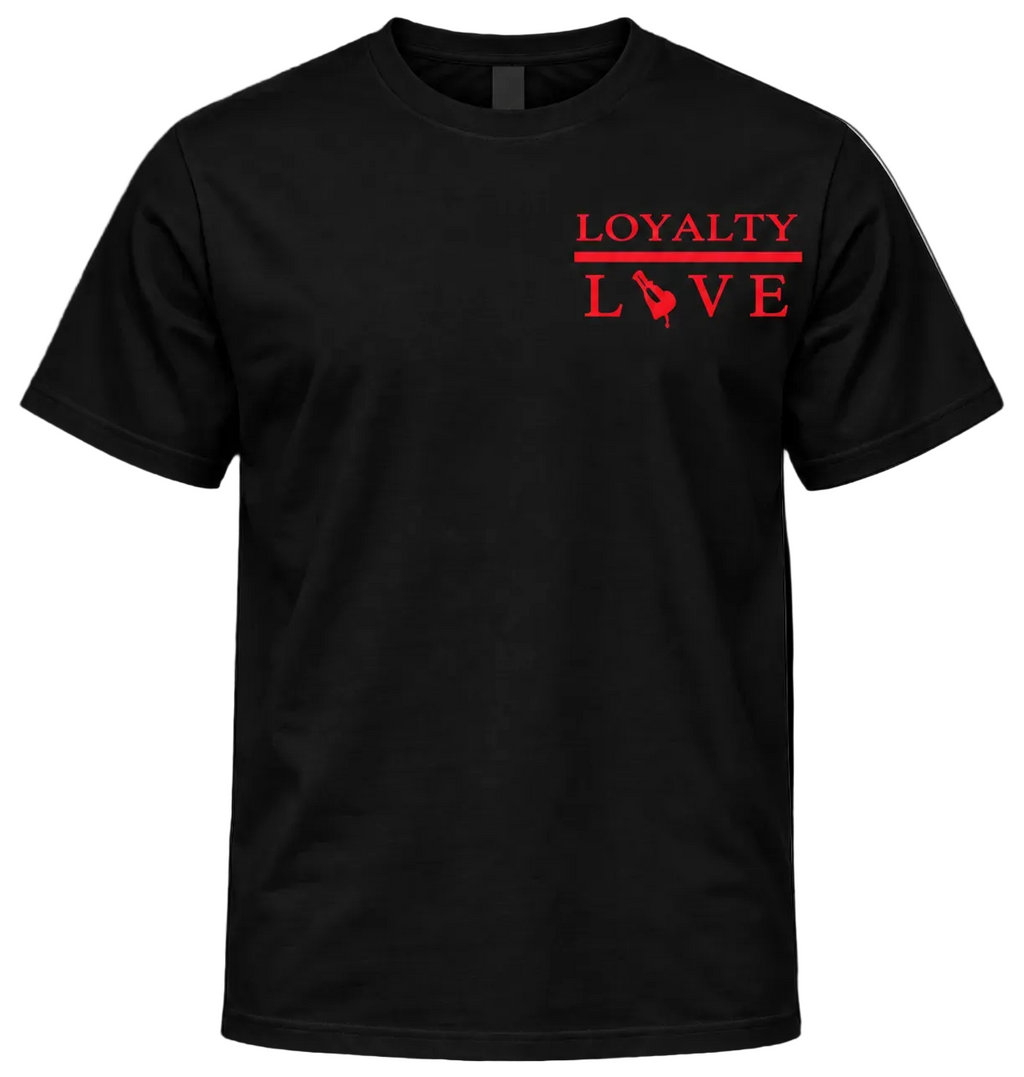 🖤❤️ No Love Lost Tee — Black / Red